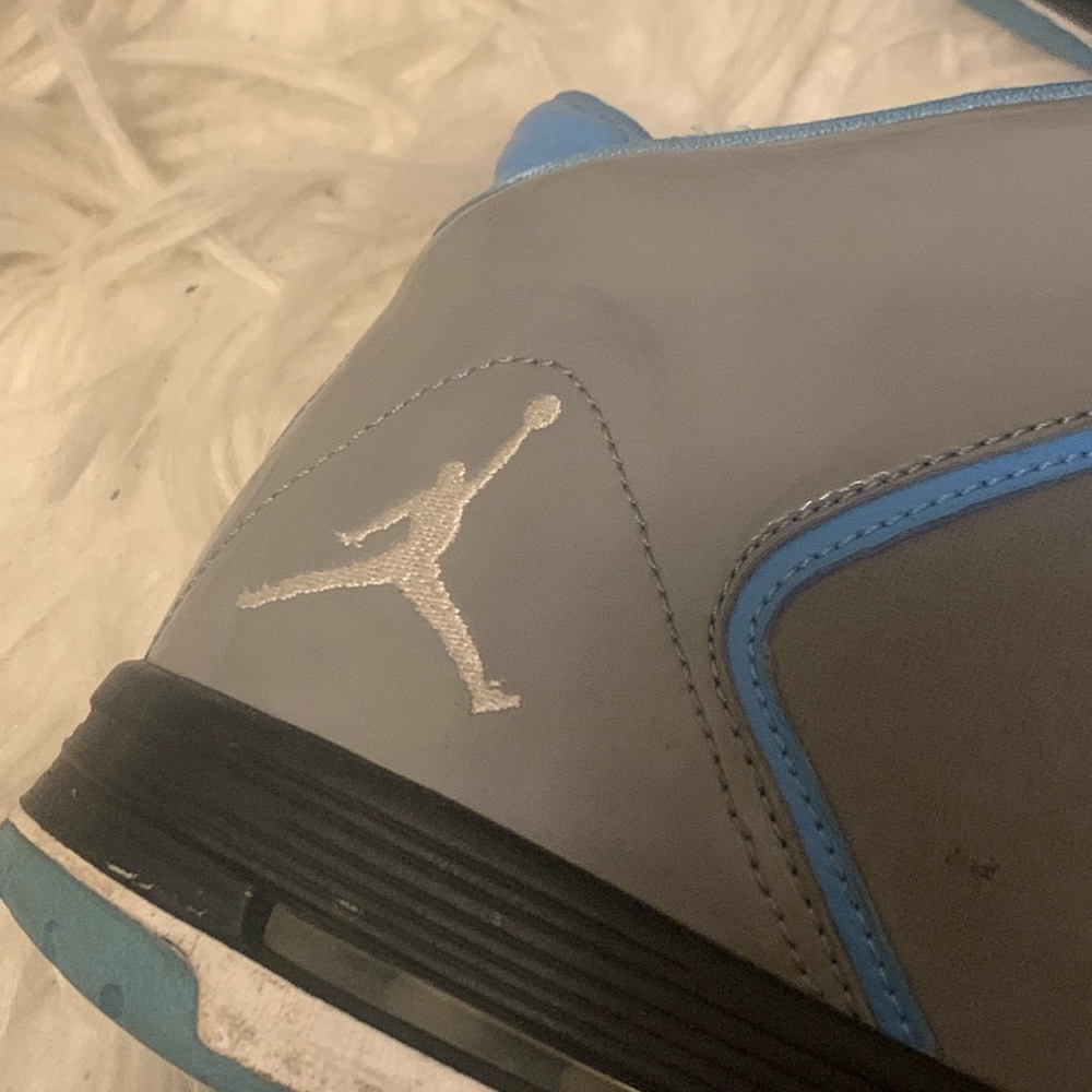 JORDANS . Blue & grey suede. Size 11